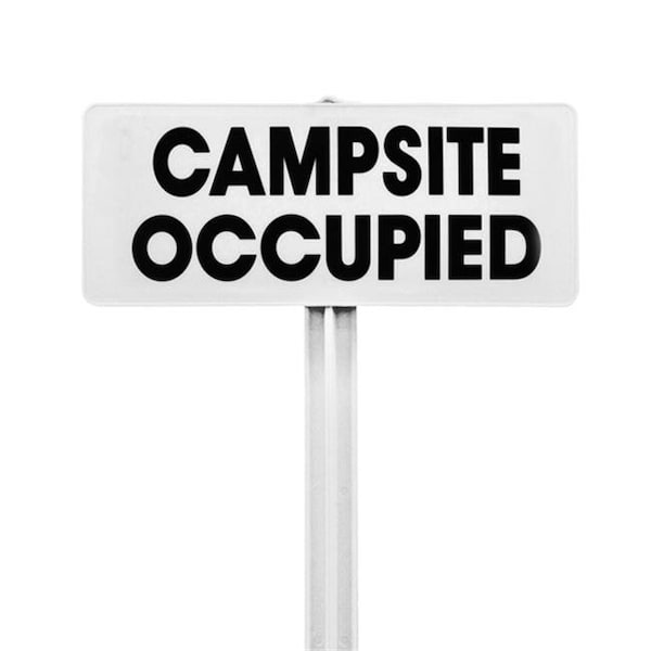 Evermark EverMark SSKT04-05 Campsite Occupied Sign with White Stake Kit SSKT04-05 - main